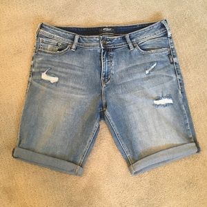 Silver Suki Bermuda shorts